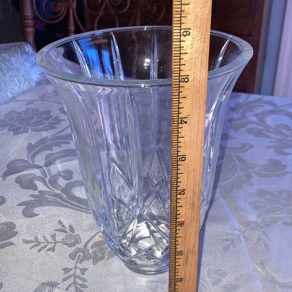 PRINCESS HOUSE heavy 2-piece glass candlestick w/ pretty pattern. $19 - Picture 4 of 6